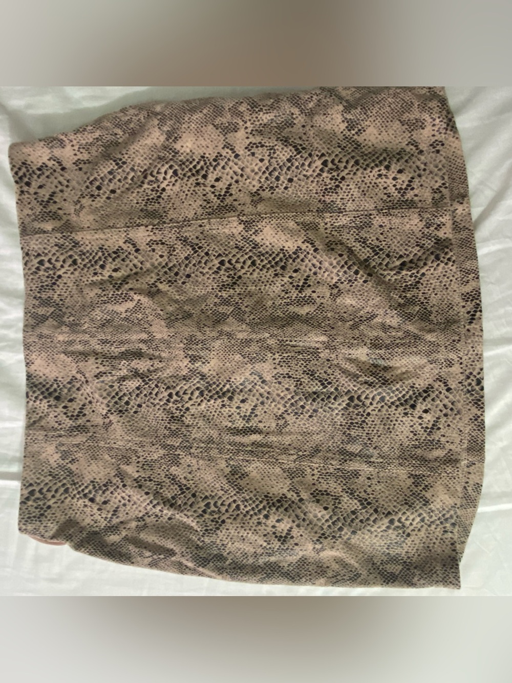 Wild Honey Brown & Black Snake Print Mini Skirt